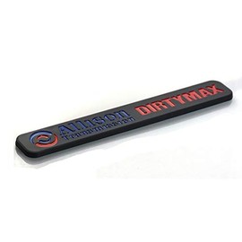 1Pcs Dirtymax Allison Transmission Emblems Badge Sticker Replacement For Silverado Sierra (Blue Red Black)