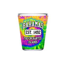 Shot Glass Bahamas Souvenir Gift Shots Glasses Set of 2 Gift Collectible Idea 2 Oz Shotglass, Bahamas Gifts for Him & Her (Bahamas)