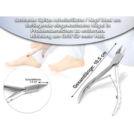 Nail Nippers Corner Nippers 10.5 cm Pointed Shape Straight Cut