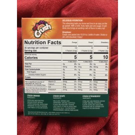 Crush Flavors ~ 30 Sticks ~ Zero Sugar ~ Water Drink Mix Singles