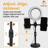 6 Inch Ring Light & Holder with Stand, 16 cm