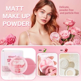 Matte Setting Powder, Oil Control Face Powder, Jelly Face Make-Up Fixing Powder, Delicate and Skin-Friendly, Wet and Dry Face Powder