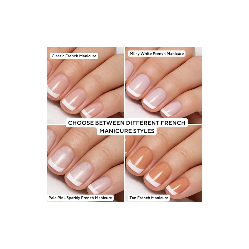 BL The Frenchie, French Manicure Nail Polish Set, Nude Nail