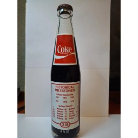 Coca-Cola Paul "Bear" Bryant Alabama Crimson Tide 315 Wins - 10 Oz Coke Bottle VGC 1979