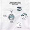 ONEFINITY Lighthouse Necklace for Women Sterling Silver Turquoise Compass Pendant