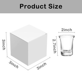 XAGLVV 25 PCS White Gift Boxes,Small Candy Boxes Bulk,3x3x3 inch Gift Box with Lids，Gift Wrapping Box for Party Favor,Wedding,Birthdays,Christmas and Any Occasions