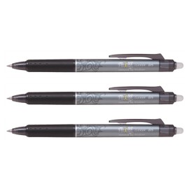 Pilot FriXion Clicker 0.5 mm (Fine) Set of 3 Black