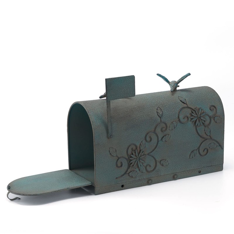 MEIYIHUI Heavy Duty Galvanized Steel Mailbox Post, Rural Mail Box