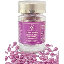 Retinol Serum Capsules (50 Count) – Anti-Aging Face Serum with Retinol, Ceramides & Peptides for Visible Results: Smoother Fine Lines & Wrinkles, Brighter, Softer, Radiant & Rejuvenated Skin