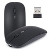 Wireless Mouse 2.4G Rechargeable USB Wireless Gaming Mouse with LED