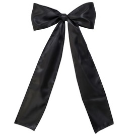 Big Black Bow Birthday Decorations , Large Black Bows Satin Ribbon Bow Themed Party Decorations,Coquette Party Background Wall Bow for Home Decor Bachelorette Baby Shower Bridal Shower Wedding