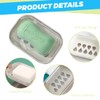 KOLZEMV Foamie Soap Box Travel Waterproof Soap Box with Drain