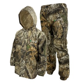 FROGG TOGGS Youth Polly Woggs Waterproof Breathable Rain Suit, Realtree APX, Medium