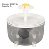 Cat Water Fountain Automatic Circulation USB Transparent Water Tank Silent