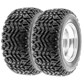 [Set of 2] SunF 22x11-8 22x11x8 ATV UTV Tires 4 Ply Golf Cart Lawn Mower Quad G003 [ Rim(s) NOT included ]