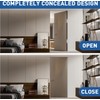 TamBee Hidden Hinges Concealed Door Hinge - Black, Zinc Alloy,