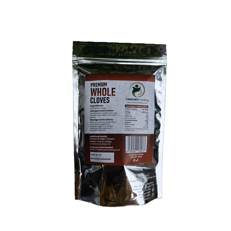 Whole Cloves 100g - Premium Quality from Tanzania