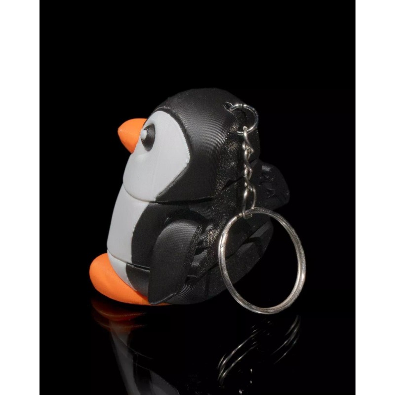 Chubby Penguin Keychain