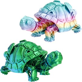 3D Printed Turtle Figurine for Kids & Collectors – Movable Joints for Desk, Shelf & Birthday Gift Display