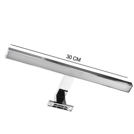 LIGHTWORLD24 Welt der Lichter LIGHTWORLD24 Welt der Lichter LED Spiegelleuchte I Badleuchte I Schminklicht I Badezimmer I Aufbauleuchte I Schrank-Beleuchtung I Klemmleuchte I Neutral-wei? I 230 V I 550LM I IP44 I 30CM I 5W