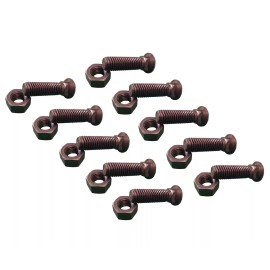 Aftermarket 10 - Plow Bolt & Nut for Blades/ Cutting Edge, 5/8-11x2 1/4 - Grade 8, Dome Head