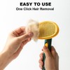 Dog Brush with Release Button, Mango Cat Brush for Long