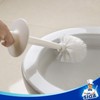MR.SIGA Toilet Bowl Brush and Holder for Bathroom, White, 2