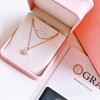 Simulant diamond moissanite 18k 1 carat 10% diamond silver necklace