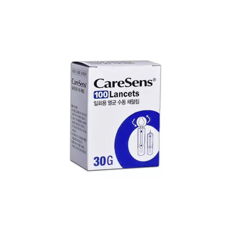 CareSens 케어센스30G 일회용 수동 채혈침 100개 란셋 Caresens 30G Single-Use