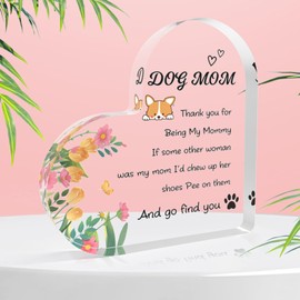 LSVGSAK Dog Mom Gifts for Women Stocking Stuffers Dog Lovers Gifts for Women Best Gifts for Dog Owners Dog Mom Dog Themed Gifts Dog Walker Gifts Presents Xmas Acrylic Block
