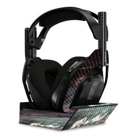 MightySkins Carbon Fiber Skin Compatible with Astro A50 Wireless Headphones + Base Station (Gen 4) - Grunge Marble | Protective, Durable Textured Carbon Fiber Finish | Easy to Apply | Made in The USA