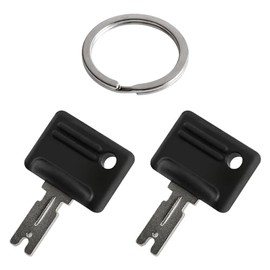 107151-002 Forklift Keys,Forklift Ignition Key,Forklift Equipment Ignition Keys Compatible with Hyster S30XL and More Forklifts,Compatible with 166 1430 186304 51335040 A214062 for Clark Yale.[2 pack]