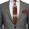 Ambesonne Savannah Men's Tie Set, Animal Skin Stripes as Diamond