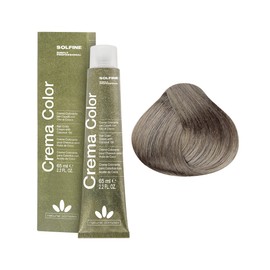 Solfine Crema Color Permanent Hair Color 65 ml, 8C Light Ash Blonde