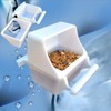 BRYHZKCM Small Bird Slot Feeder No Mess Cage Hanging Feeder