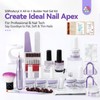 SAVILAND Builder Nail Gel Kit with Nail Drill: Clear Pink