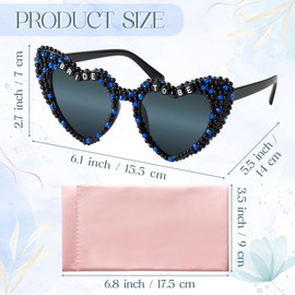 PANTIDE Bride To Be Sunglasses - Rhinestone Pearl Heart Shaped Sunglasses, Bachelorette Bridal Shower Wedding Engagement Party Favors Glasses Accessories, Jewelry Gift for Bridesmaid Women (Black)