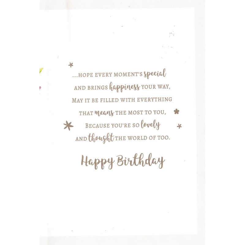 Extra large granddaughter birthday card. 8 page insert. Love heart.