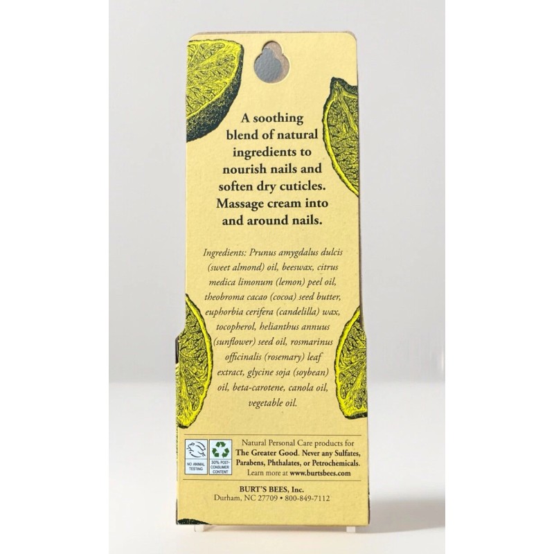 Burt's Bees Burt’s Bees Lemon Butter Cuticle Cream 100% Natural