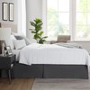 Nestl Dark Gray Bed Skirt Queen Size - 14 Inch