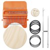 Hsthe Sea Small Weaving Loom, Wooden Speedweve Darning Loom Type