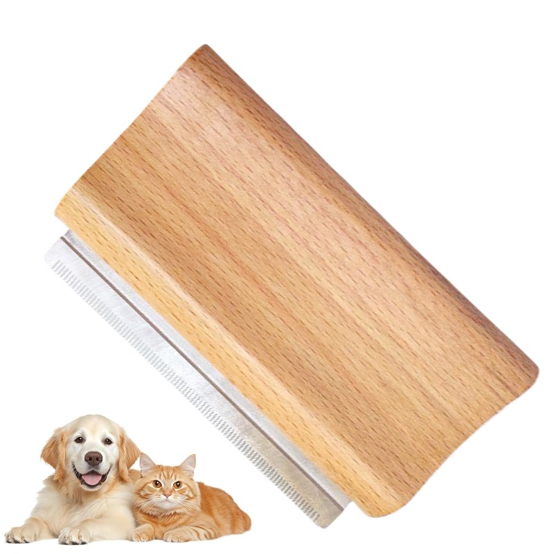 Dog Brush for Shedding - Dog Hair Remover | Wood