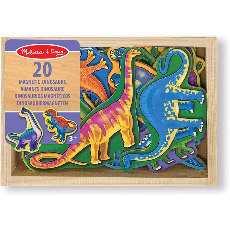 Melissa Doug Dinosaurios Imanes Madera Niño Niña 20 Pzas 3+