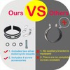Anki HappiGo Universal Motorcycle Exhaust Pipe Bracket Hanger Clip with
