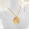 LILIE&WHITE Women's Gold Necklace - Gold Design with Multiple Rings,