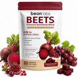 Beet Chews, with L-CoQ10 & Grape Seed, 60 Chew