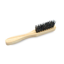 DOJA Barcelona Moustache Brush, Beard Brush, Wooden Brush for Moustache, with Boar Bristles and Synthetic Fibres on Fresno Wood, Sustainable, Versatile, Easy to Clean, Ergonomic
