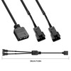 GINTOOYUN 4 pieces 1 to 2 ARGB splitter cable, 5