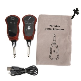 1 Pair Built in Battery 10 Channels 5 Effects Wireless Guitar Effector Transmitter Receiver