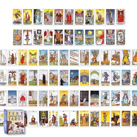 Tiny Universal Weights Tarot Tiny Universal Waite Tarot Divination with Japanese Instruction Manual (English Language Not Guaranteed)